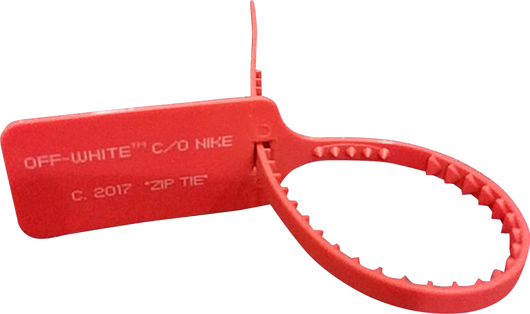 By Locking An Object With A Non-return Cable Tie You - Cable Ties Off White (2091x1240), Png Download