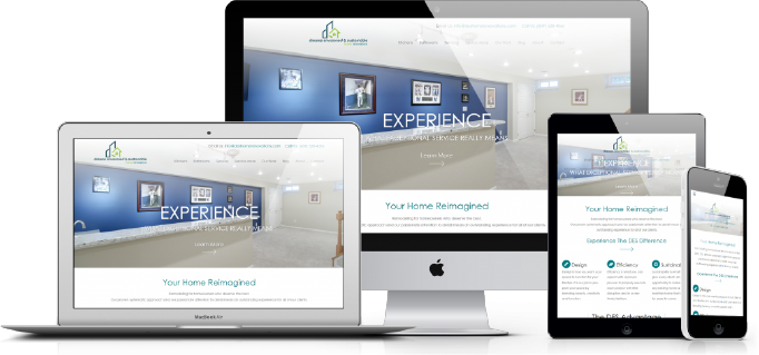 Because Of Our Industry Focus, Contractor Dynamics - Responsive Website Mockup Free (682x319), Png Download