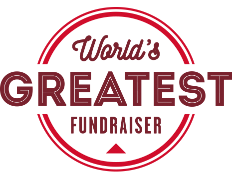 Worlds Greatest Fundraiser Logo - World Cafe (465x369), Png Download