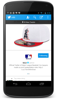 Twitter Updated App - Los Angeles Angels New Era Mlb 2013 July 4th Stars (300x441), Png Download
