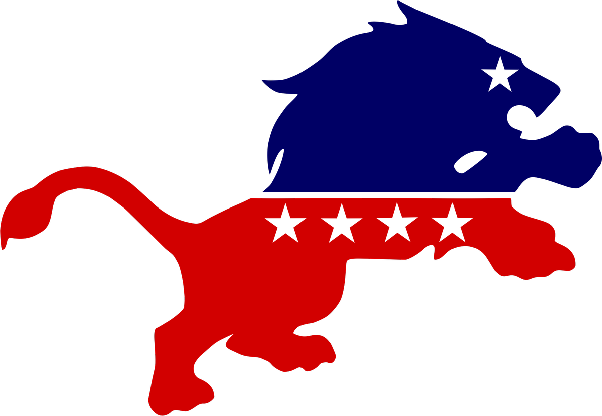 Vivelafrance 🇺🇸 On Twitter - Trump Lion Logo (1200x830), Png Download