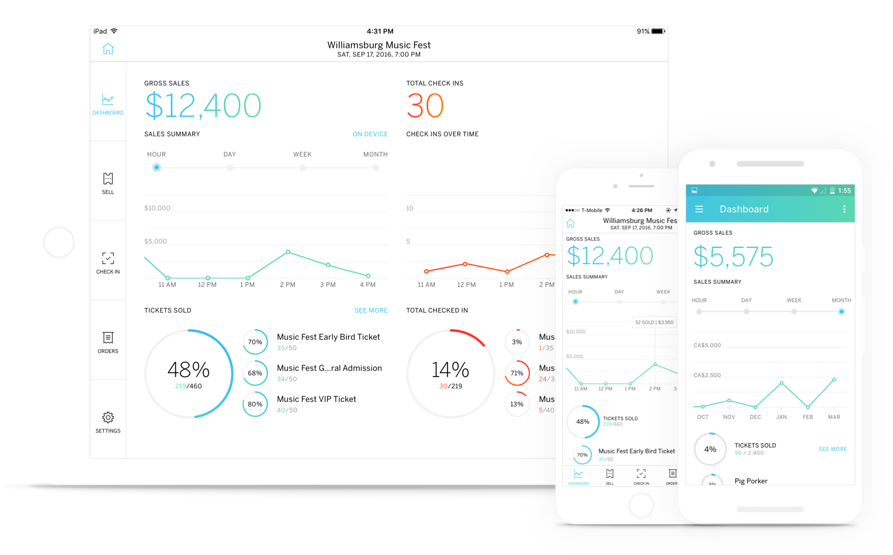 Eventbrite Organizer App Check (1758x1092), Png Download