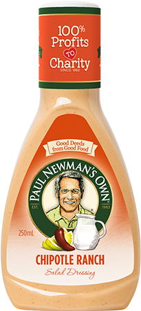 Chipotle Ranch Dressing 250ml - Paul Newman's Honey & Apple Cider Salad Dressing (500x500), Png Download