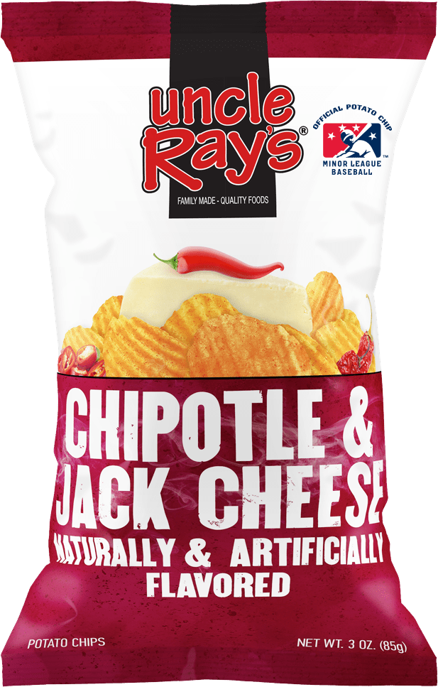 Uncle Rays Barbecue Stickered Potato Chip - 4.5 Oz. (617x967), Png Download