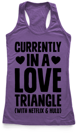 Love Triangle Racerback Tank Top - Bachelorette Tank Tops (484x484), Png Download
