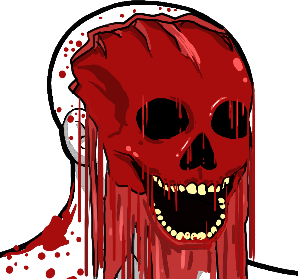 Pepe Hands Anonymous Thu Apr 19 - Skull Wojak (1000x1000), Png Download