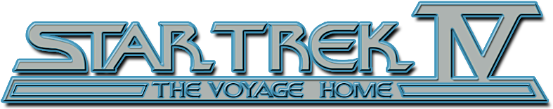 Star Trek Iv - Star Trek The Voyage Home Logo (800x310), Png Download