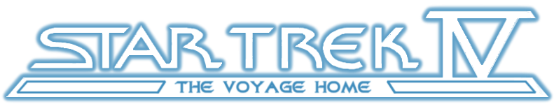Star Trek Iv - Star Trek Iv The Voyage Home Logo (800x310), Png Download