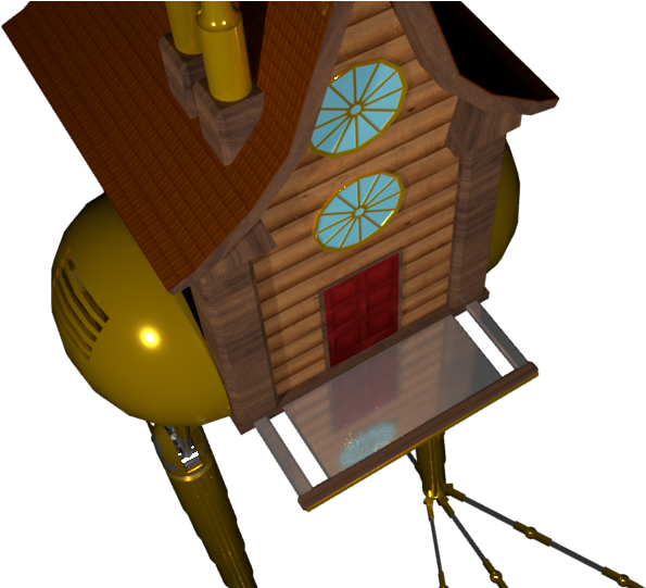 Mechanical Baba Yaga's Chicken Hut - Plywood (960x540), Png Download