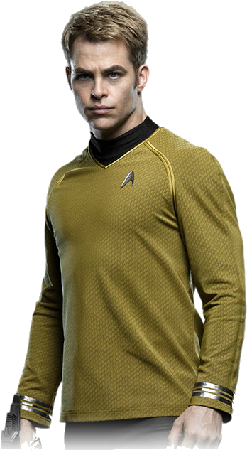 Png James T - Captain Kirk Into The Darkness (525x650), Png Download