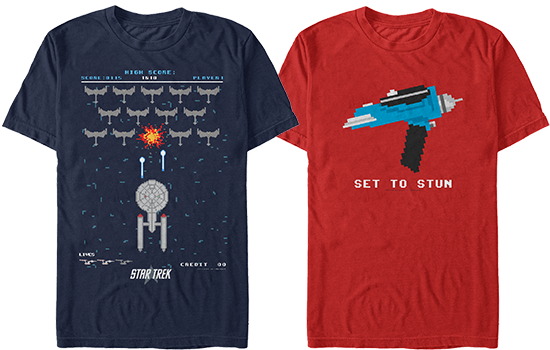 Keep An Eye On Startrek - T-shirt-nintendo-old-school-gamer (550x350), Png Download