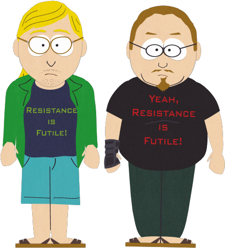 Star Trek Tng Crazydiscostu Nerds - South Park Trek Guys (474x540), Png Download