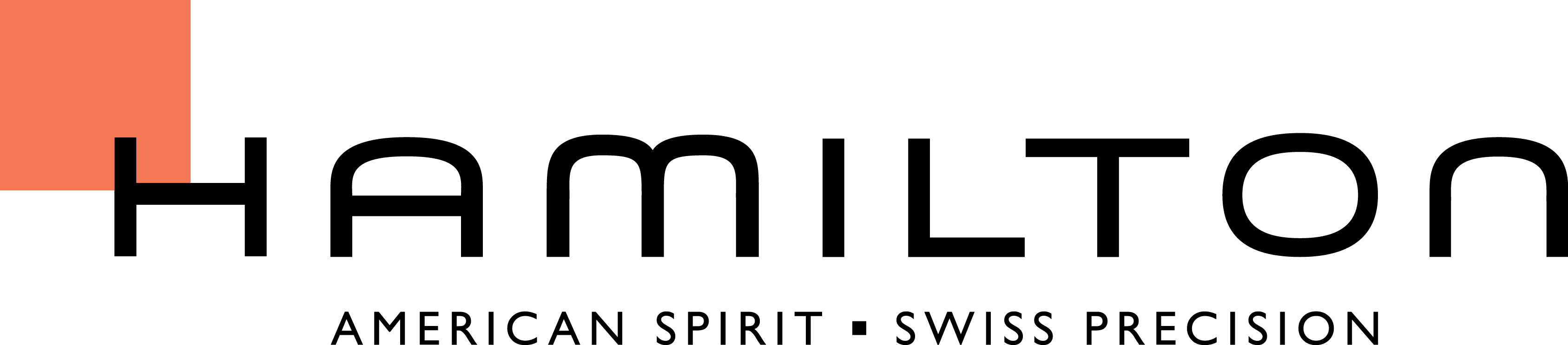 Hamilton Watch Company Logo (3374x743), Png Download