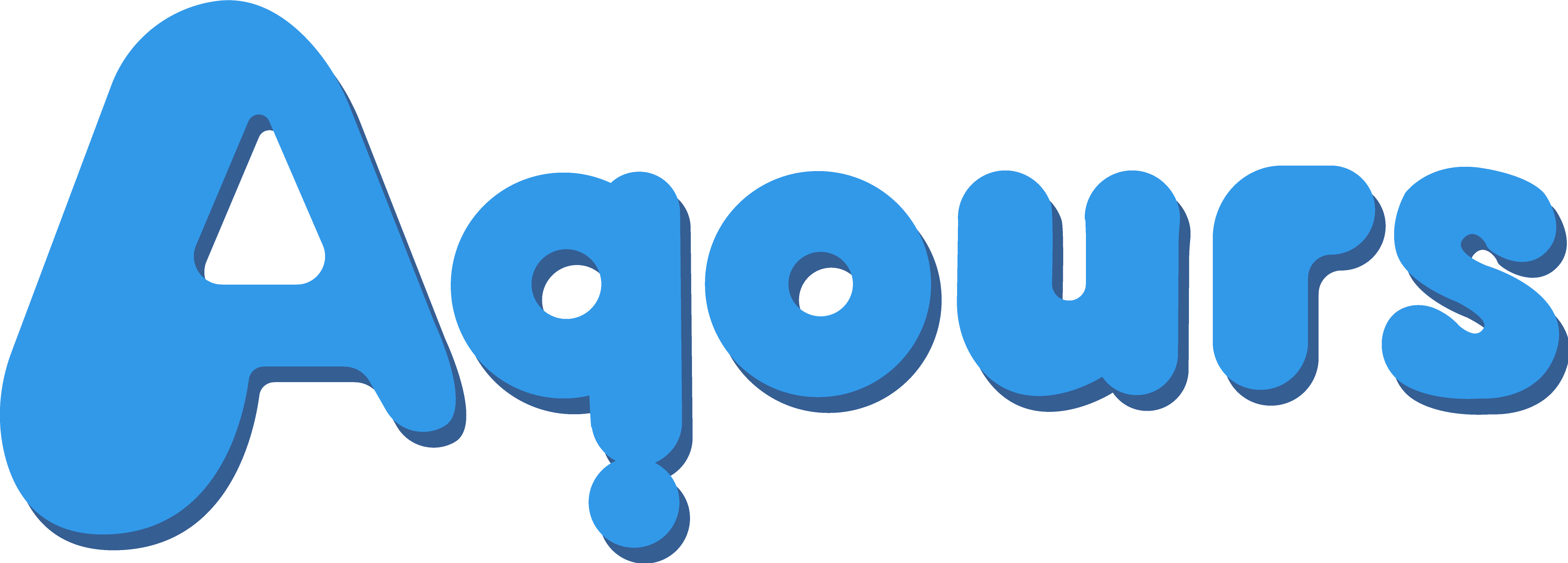 Aqours Logo - Logo Love Live Sunshine (4004x1438), Png Download