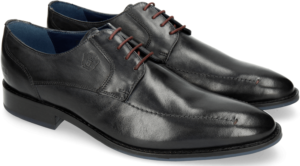 Derby Shoes Victor 1 Rio Navy Red Laces - Leather (1024x1024), Png Download