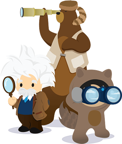 World Tour - Salesforce Trailhead Characters (425x475), Png Download