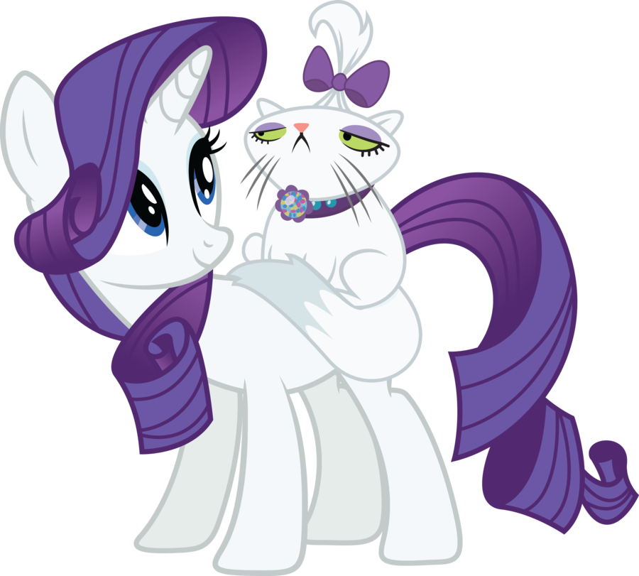 My Little Pony Rarity Png Transparent Image - Mlp Rarity And Pet (900x811), Png Download