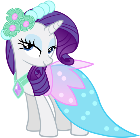 Fanmade Rarity Royal Wedding Outfit - My Little Pony Rarity Dress (500x493), Png Download