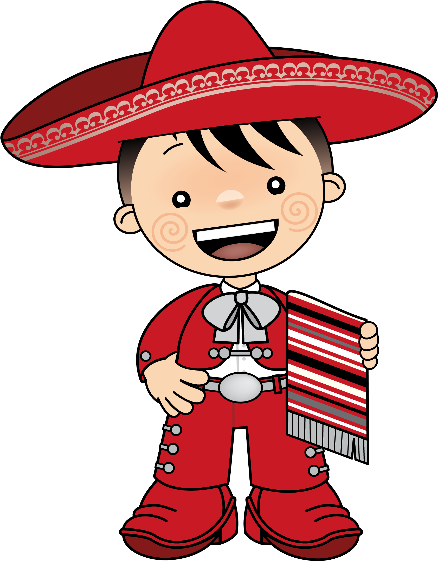 Mexican Men, Cactus, Mexican Fiesta Party, September, - Charro Mexicano Animado Png (1732x2247), Png Download