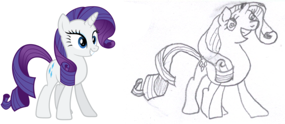 #1332080 - Artist - Aafh, Artist - Iphstich, Comparison, - Rarity (581x247), Png Download