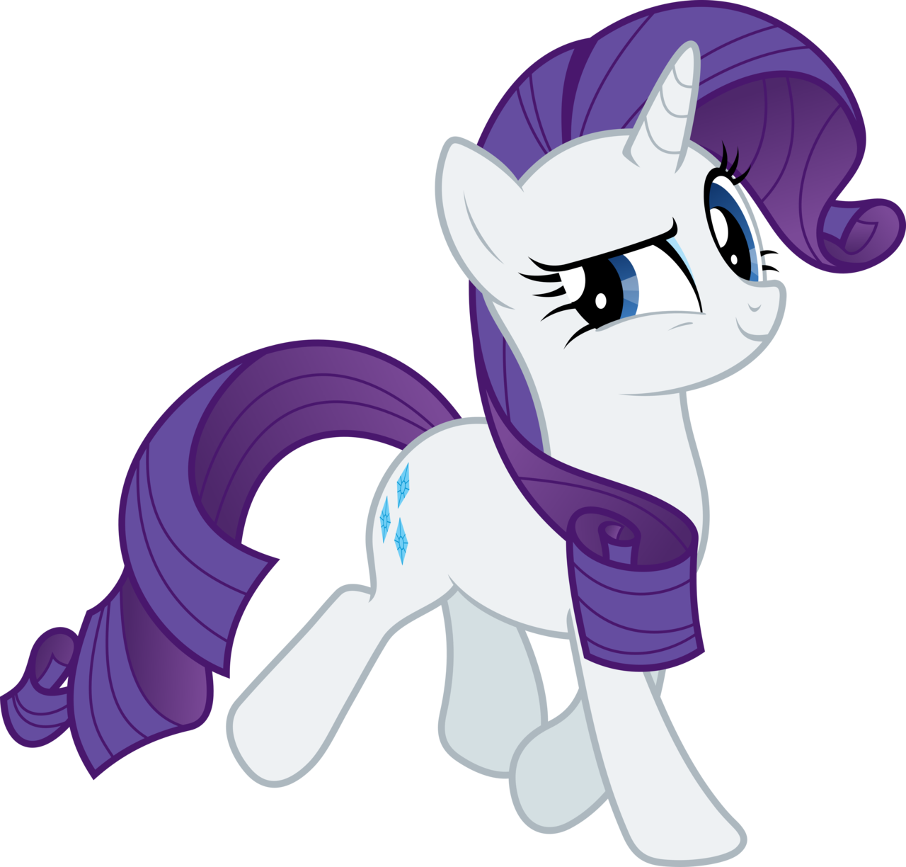 Rarity Walking Forward - My Little Pony Rarity Walking (1280x1224), Png Download