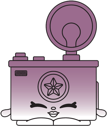 Shopkins Season 7 Hollywood Team Kimmy Camera Rarity - Flash (575x475), Png Download