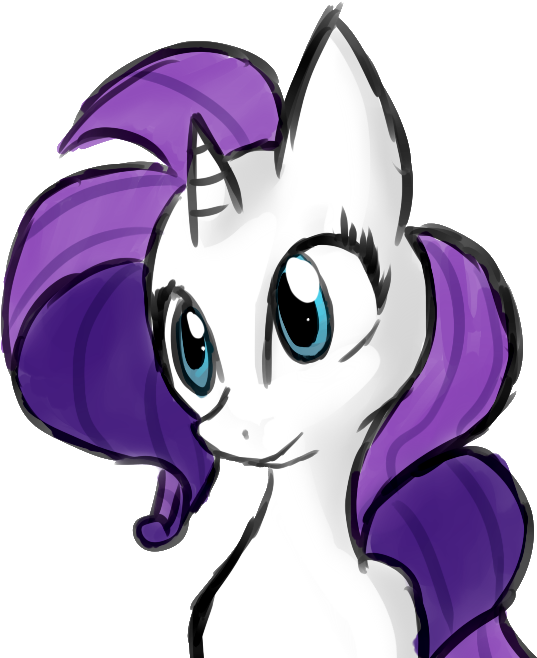 , Sketchy Rarity ) - Cartoon (600x700), Png Download