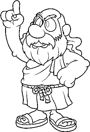 Socrates Coloring Page - Dibujos Animados De Socrates (600x470), Png Download