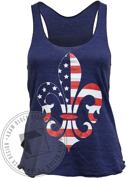 Kappa Kappa Gamma American Flag Tank Front - Active Tank (464x585), Png Download
