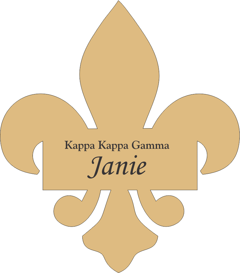 Kappa Kappa Gamma Sorority Name Tags - Badge (781x888), Png Download