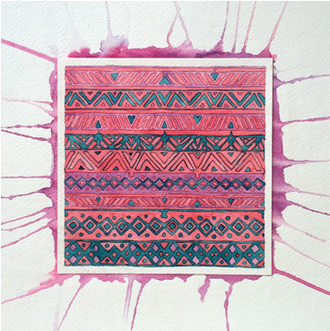 Watercolor Design Illustration - Watercolor Painting (400x400), Png Download