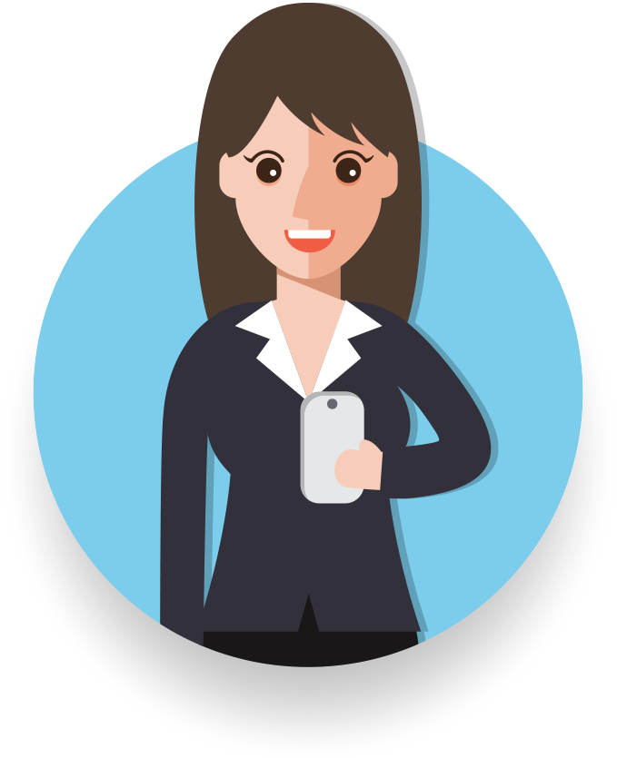Women Clipart Ceo - Employee Woman Png Cartoon (679x835), Png Download