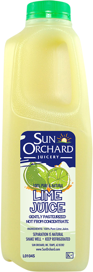 100% Lime Juice 32oz - Sour Mix Sun Orchard Lime Juice (358x917), Png Download