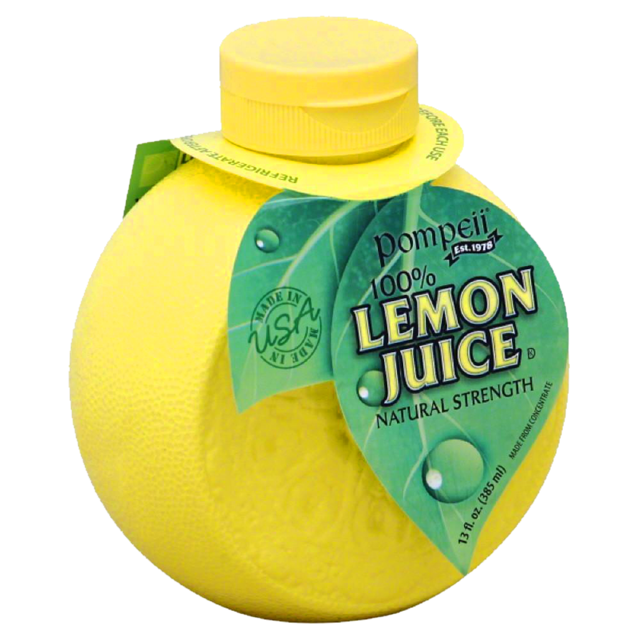 Pompeii Lemon Juice - Pompeii 100% Lemon Juice, 13 Oz (pack (1392x1952), Png Download