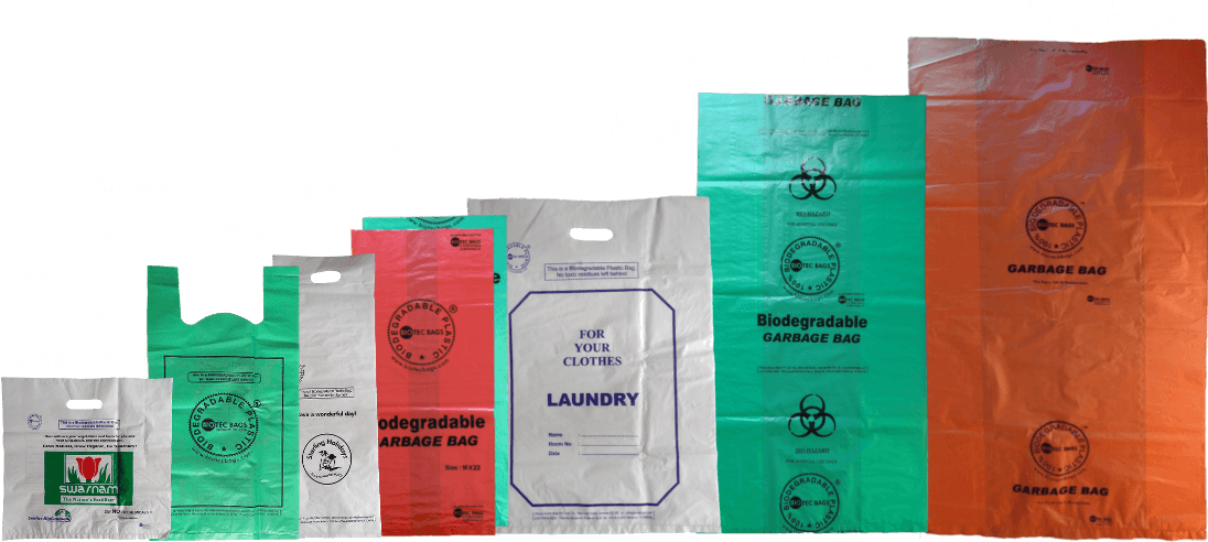 13×16″ Biodegradable Plastic Carry Bags - Biodegradable Plastic Bags Manufacturer In Mumbai (1100x500), Png Download