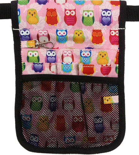 Nurse Carry Bag Utility Pouch Pink Owl Professional (450x500), Png Download