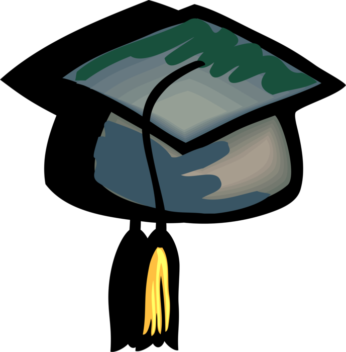 Vector Illustration Of High School, College And University - Creche Graduation (689x700), Png Download