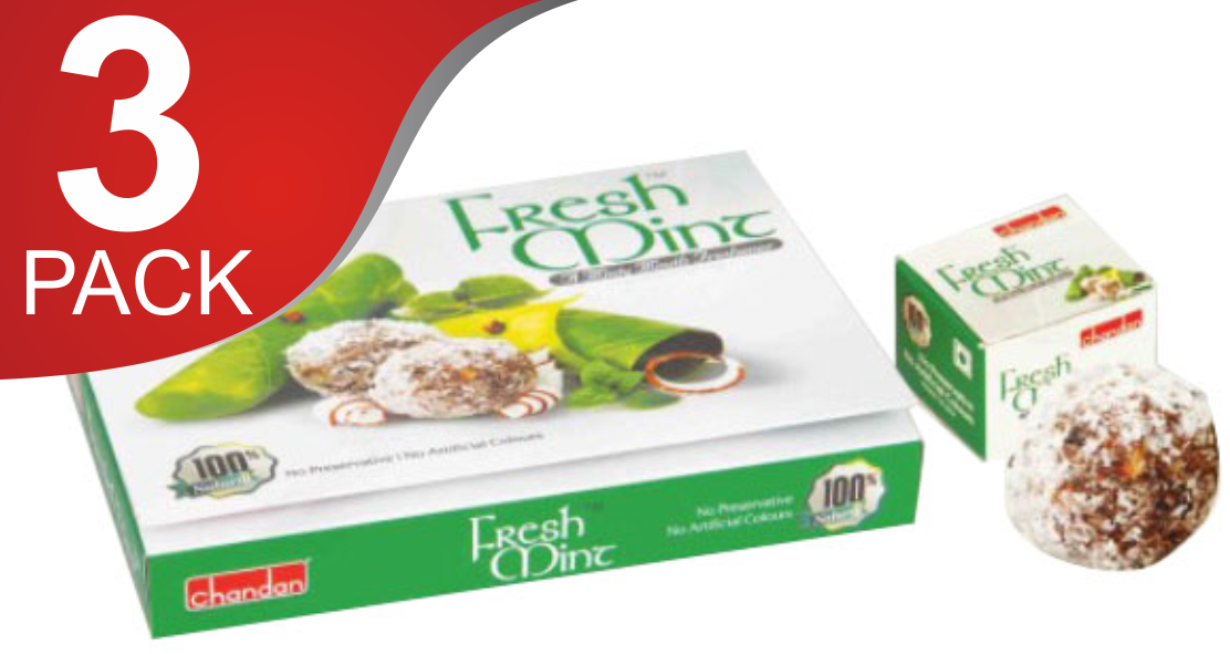 Chandan Fresh Mint - Chandan Mouth Freshener Fresh Mint Pan, 12 Pieces, (1112x591), Png Download
