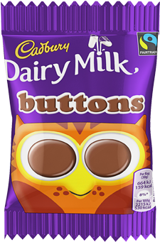 Cadbury Buttons 30g - Cadburys Dairy Milk Buttons (510x340), Png Download