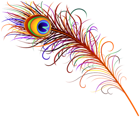 Redd Design Peacock Feather - Peacock Feather Logo Png (700x434), Png Download