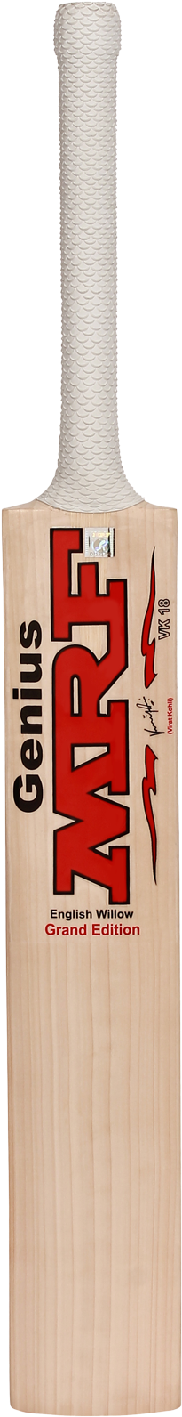 Virat Kohli - Mrf English Willow Cricket Bat, Grade 1 (450x1710), Png Download