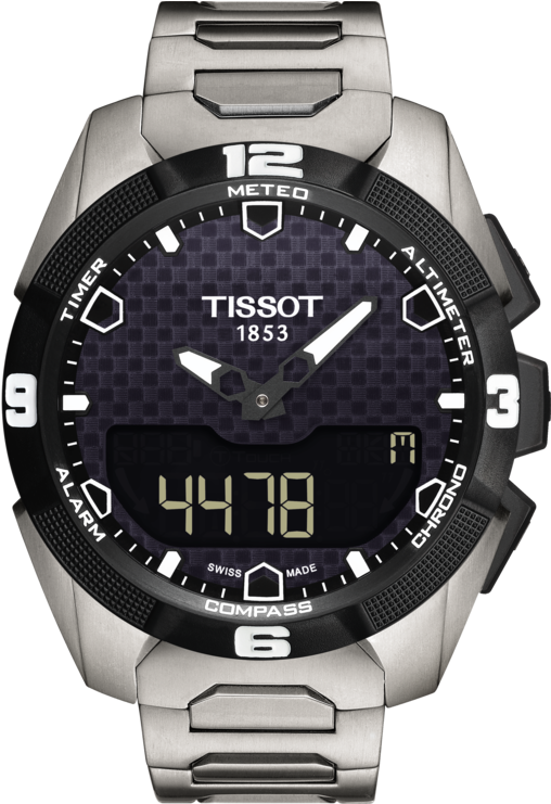 T0914204405100 - Tissot T-touch T091.420.44.051.00 (555x840), Png Download