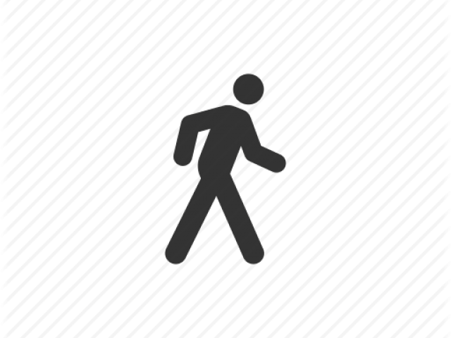 Share - Walking Stick Figure Icon (640x480), Png Download