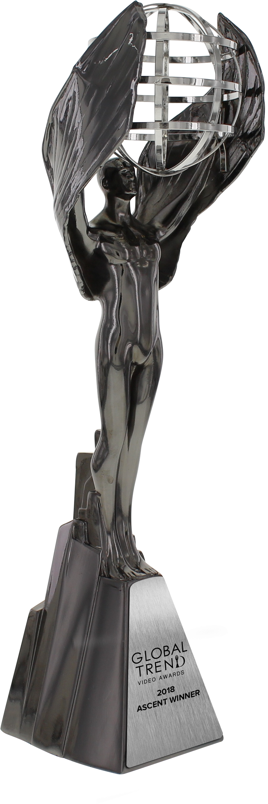 Ascent Award Statuettes - Marketing (1607x3336), Png Download