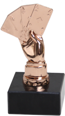 Picture Of Award Poker Trophy 4 Aces Bronze - Poker (400x400), Png Download