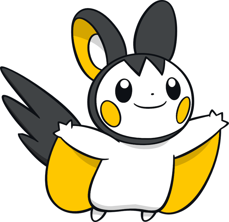Emolga - Pikachu Emolga And Pachirisu (792x768), Png Download