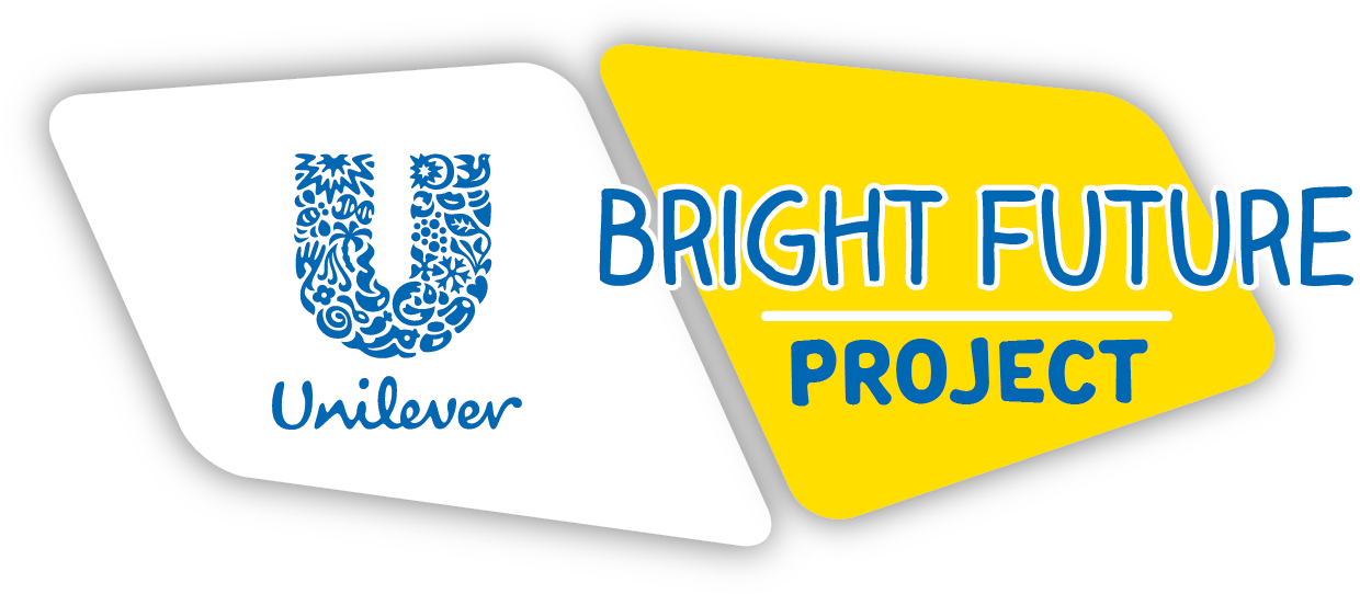 Unilever Bright Future Project Logo Final - Dove Men+care Extra Fresh Body Wash - 2 Pack, 18 Fl (1353x577), Png Download