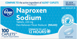 Kroger® Naproxen Sodium Caplets 220mg - 100 Ct Kroger Naproxen Sodium (348x348), Png Download