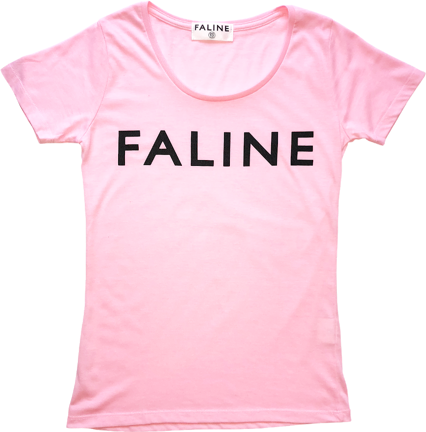 Faline Logo T-shirt Pink - Inktastic Big Sis Elephant Toddler T-shirt (1000x1334), Png Download
