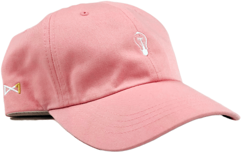 White Edsion Dad Hat [pink] - Hat (500x500), Png Download